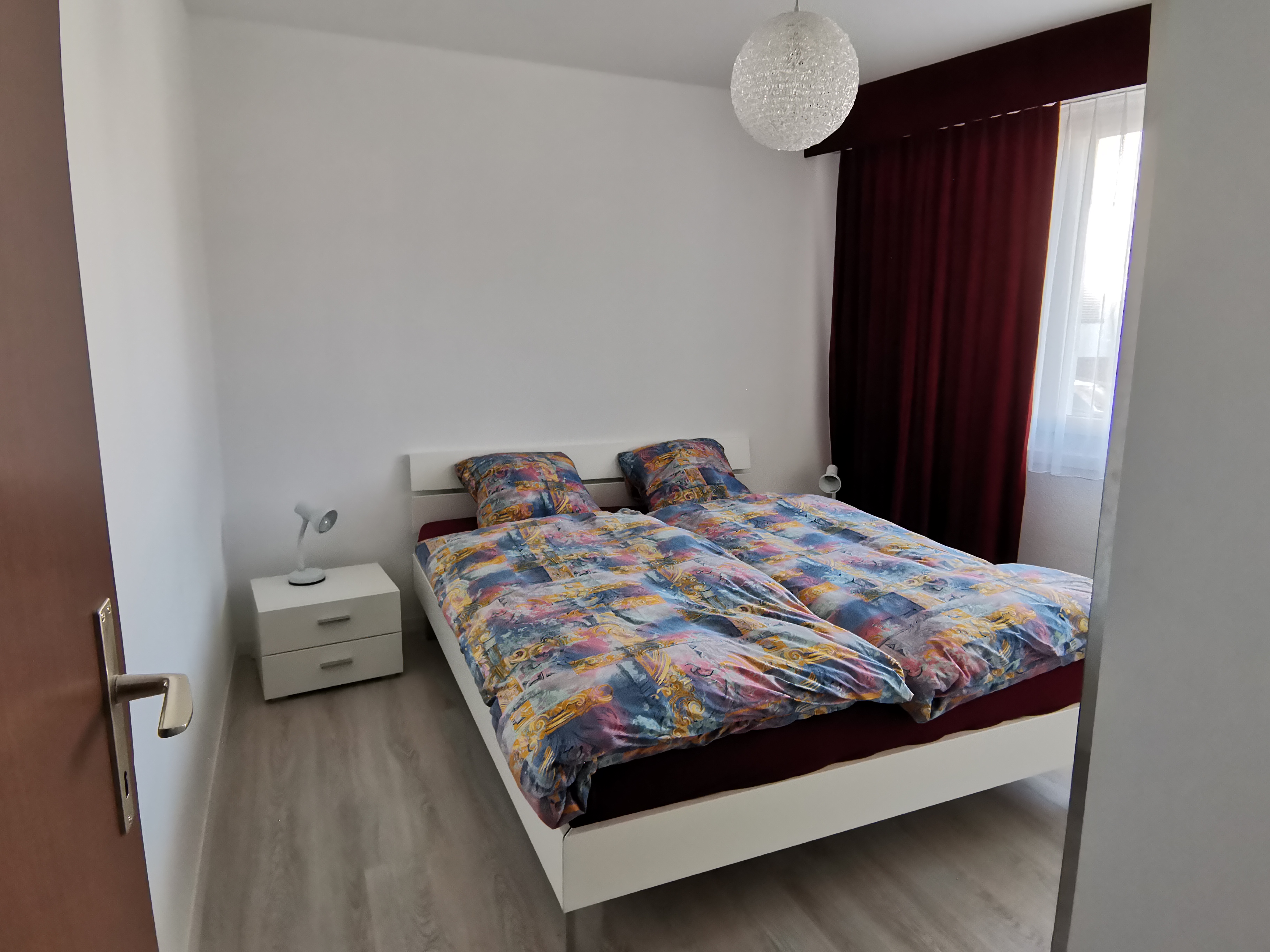 Schlafzimmer der Ferienwohnung in Davos